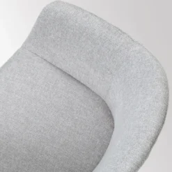 Barkruk Nino-otis grijs - wit onderstel - 65 cm