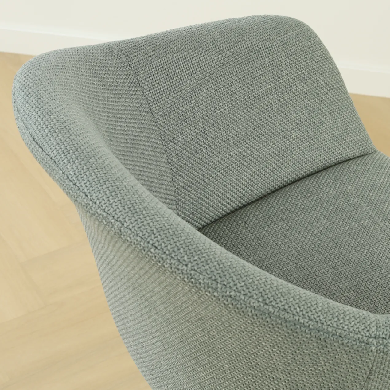 Barkruk Nino-Otis H75 cm wit onderstel saliegroen