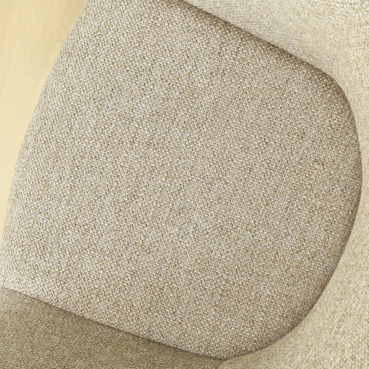 Barkruk Nino-Otis H65 cm wit onderstel taupe melange