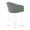 Barkruk Nino-Otis H65 cm wit onderstel saliegroen