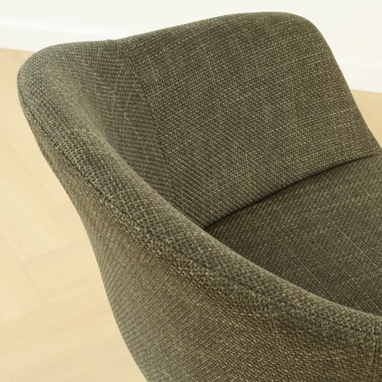 Barkruk Nino-Otis H75 cm zwart onderstel forestgroen
