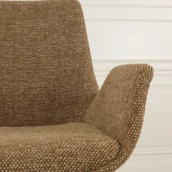 Barkruk Niva-Eef draaibaar tulp bruin blend zwart