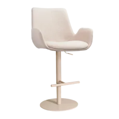 Barkruk Niva-Eef draaibare tulp beige Beige