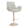 Barkruk Niva-Eef draaibare tulp beige gemêleerd Beige