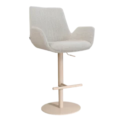 Barkruk Niva-Eef draaibare tulp beige gemêleerd Beige