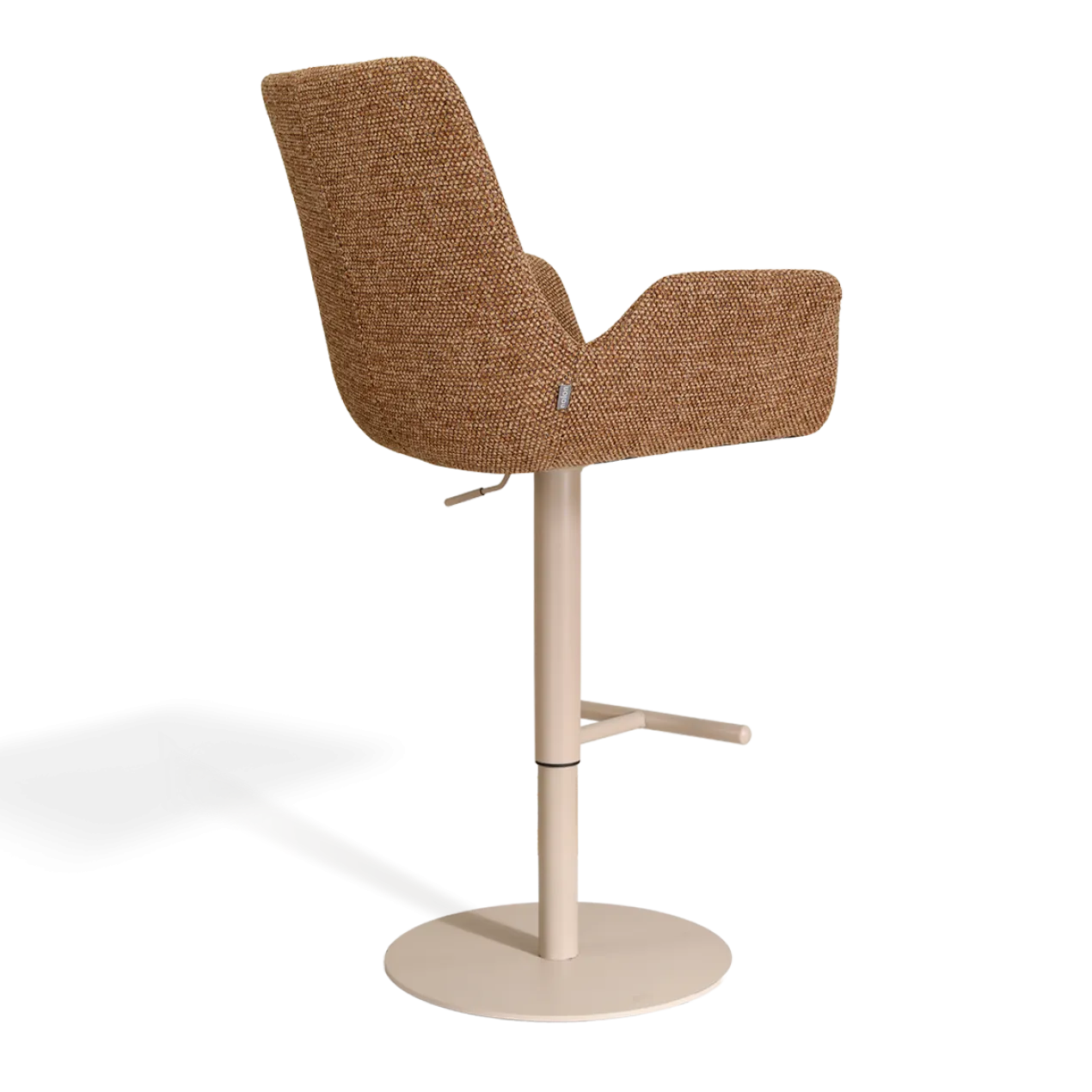 Barkruk Niva-Eef draaibare tulp bruin blend Beige
