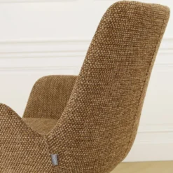 Barkruk Niva-Eef draaibare tulp bruin blend Beige
