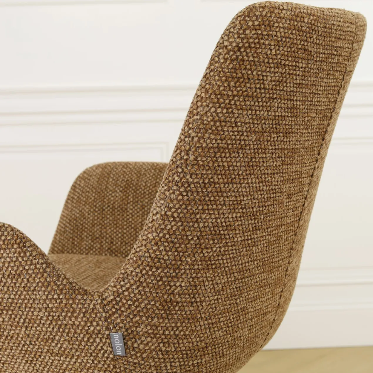 Barkruk Niva-Eef draaibare tulp bruin blend Beige