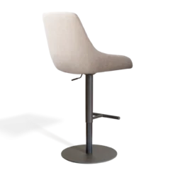 Barkruk Niva-Isa draaibare tulp beige zwart