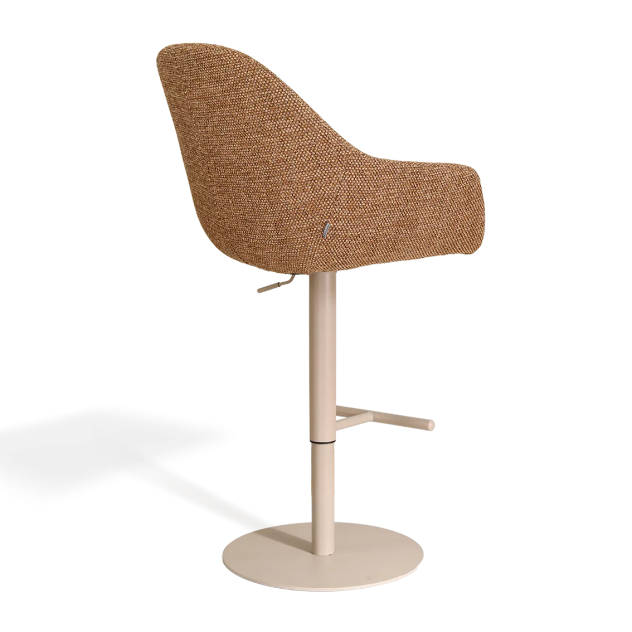 Barkruk Niva-Mae draaibare tulp bruin blend beige