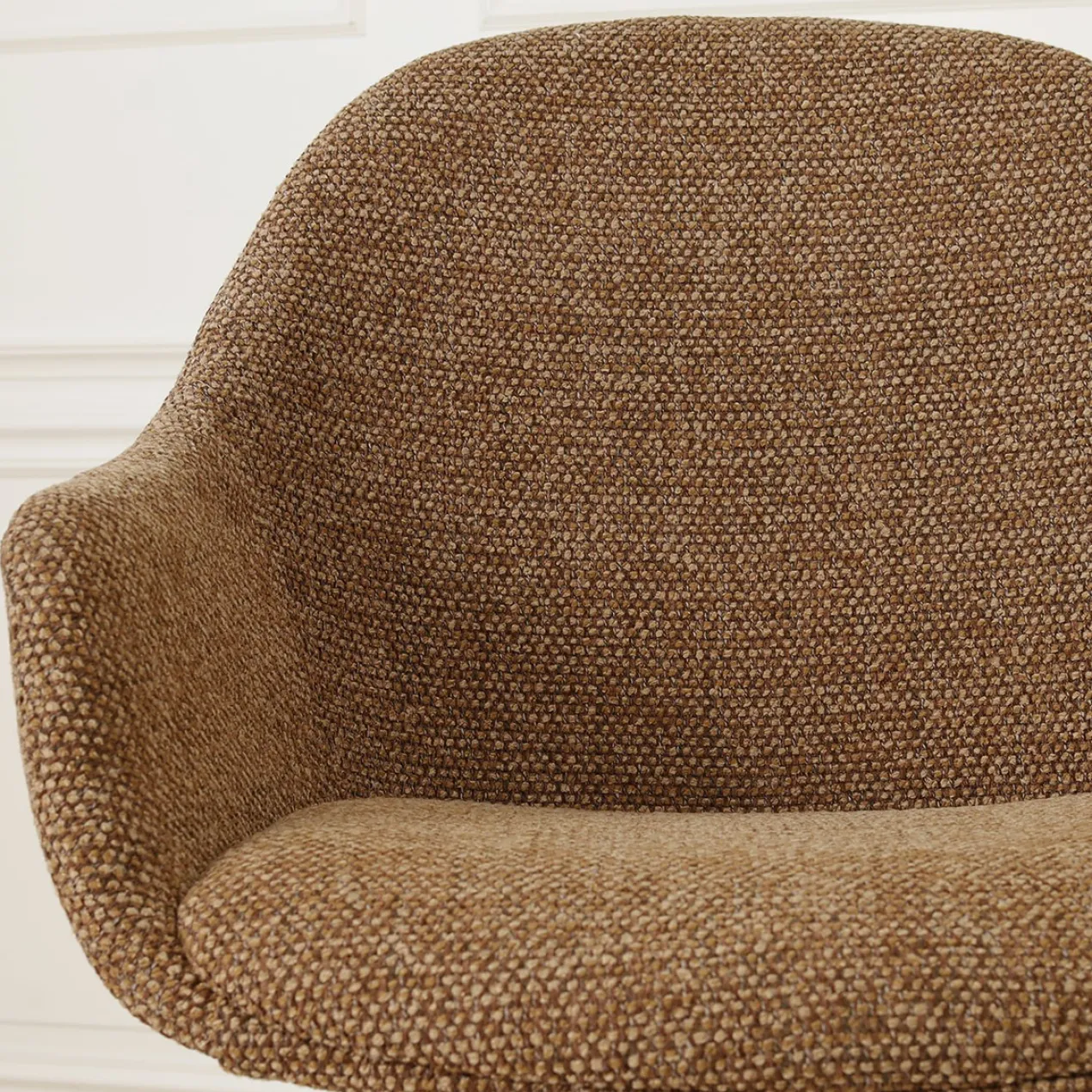 Barkruk Niva-Mae draaibare tulp bruin blend beige