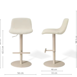 Barkruk Niva-Mats cottonbeige