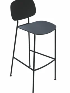 Barkruk Tondina laag zwart