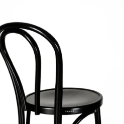 Barkruk Vienna Thonet No. 18 houten black stained H65 cm