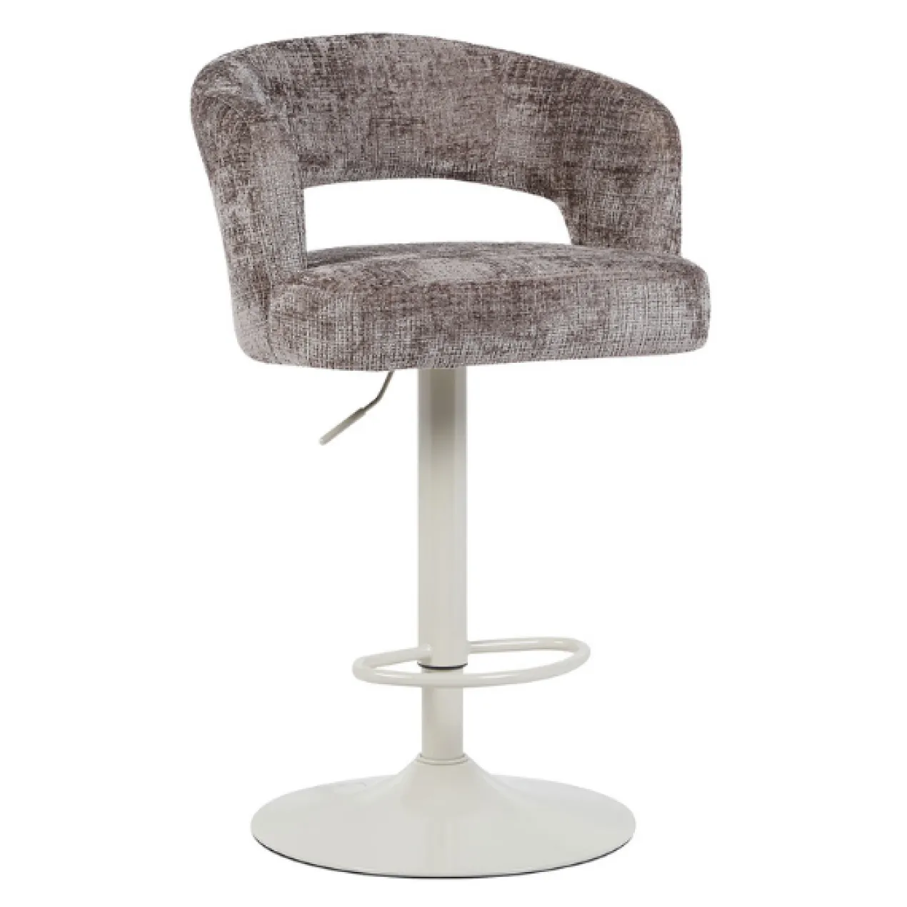 Barkruk Vince beige onderstel taupe
