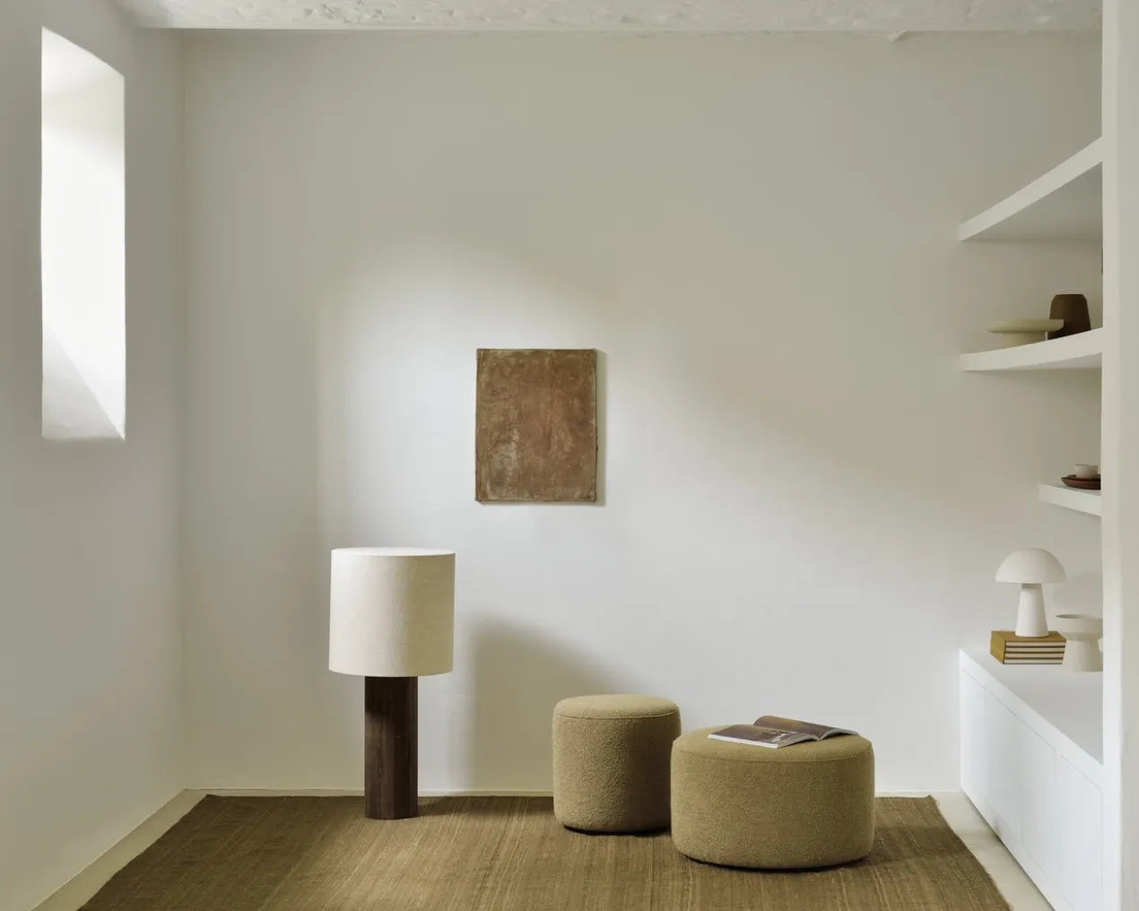 Barrow Poef 40cm - off white
