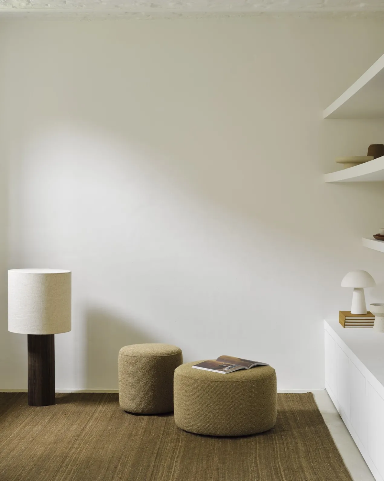 Barrow Poef 40cm - off white