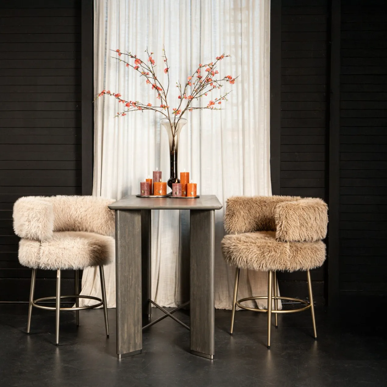 Barstoel Fluffy beige