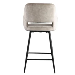 Barstoel Pim Velvet Beige M