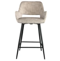 Barstoel Pim Velvet Beige M