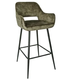 Barstoel Pim Velvet Groen M
