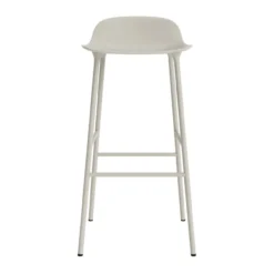Bar Stool Form Steel light grey 75 cm