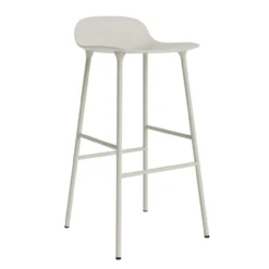 Bar Stool Form Steel light grey 75 cm