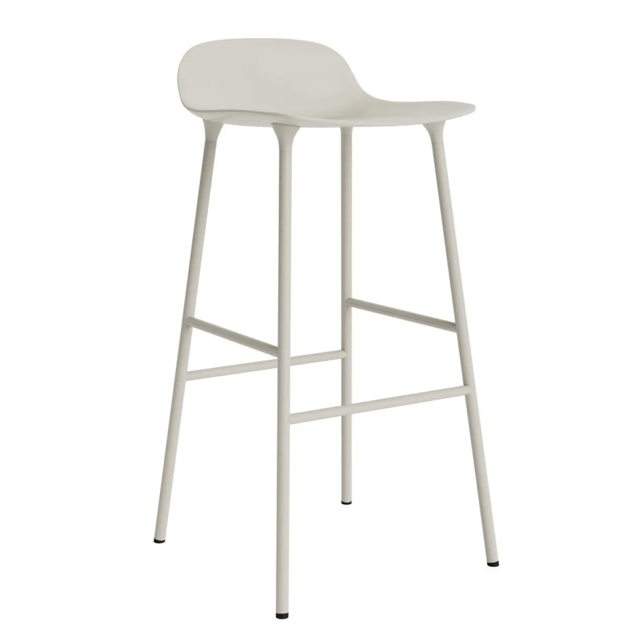 Bar Stool Form Steel light grey 75 cm