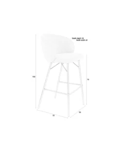 Barstool joa beige