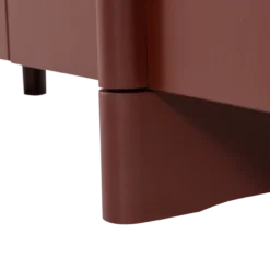 Basu tv meubel 200 cm grenen bordeauxrood [fsc]