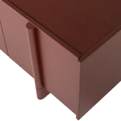Basu tv meubel 200 cm grenen bordeauxrood [fsc]