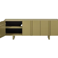 Basu tv meubel 152 cm grenen moss [fsc]