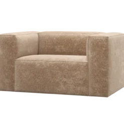 Bean fauteuil chenille velvet perzikroze