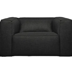 Bean fauteuil gemeleerd donkergrijs incl. kussens