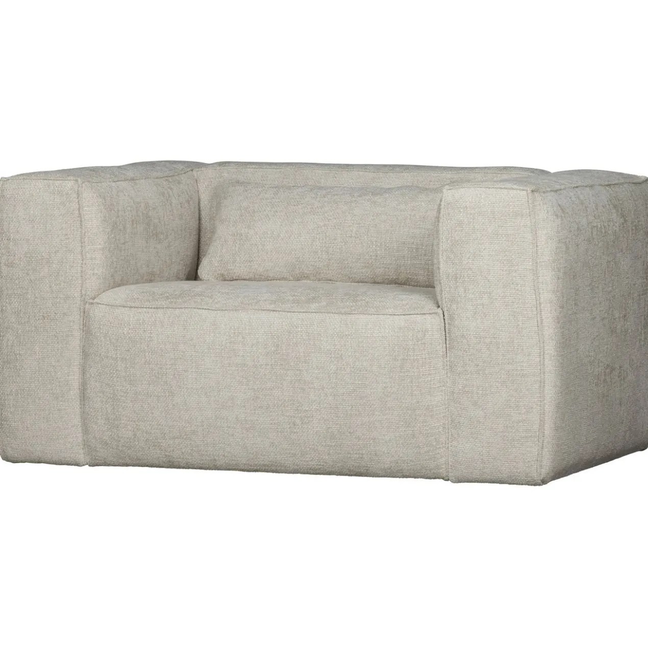 Bean fauteuil grove melange stof naturel