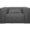 Bean fauteuil incl. kussen middengrijs gemeleerd