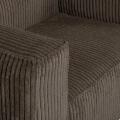 Bean fauteuil ribstof mud