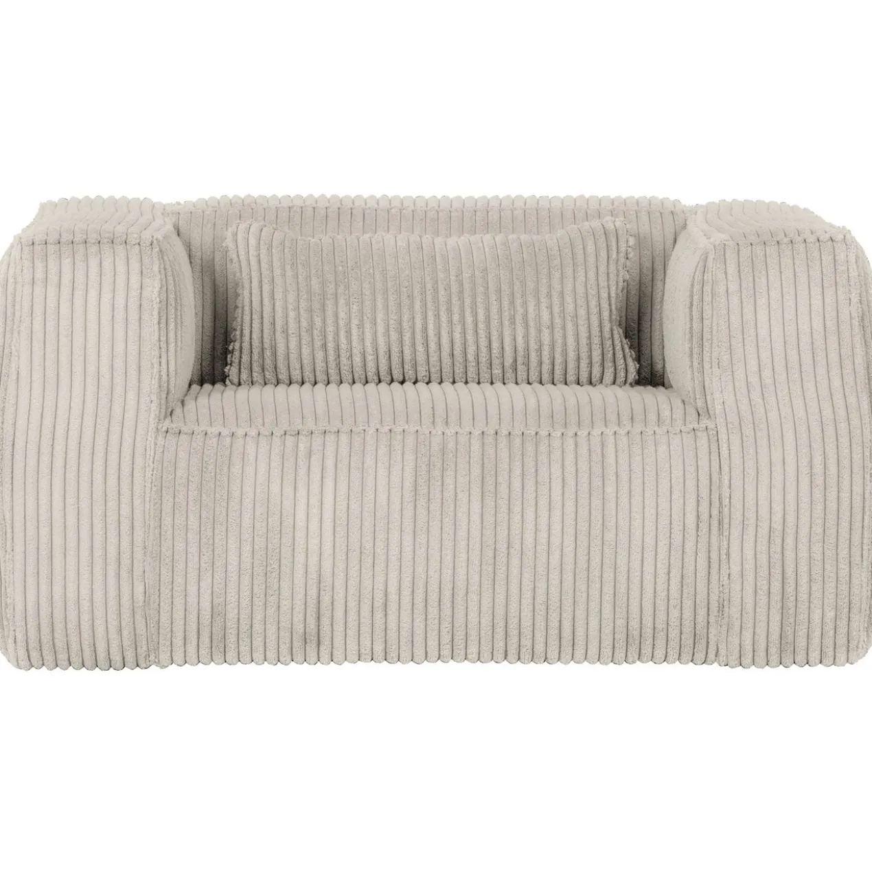 Bean fauteuil ribstof naturel