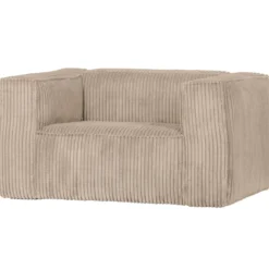 Bean fauteuil ribstof travertin