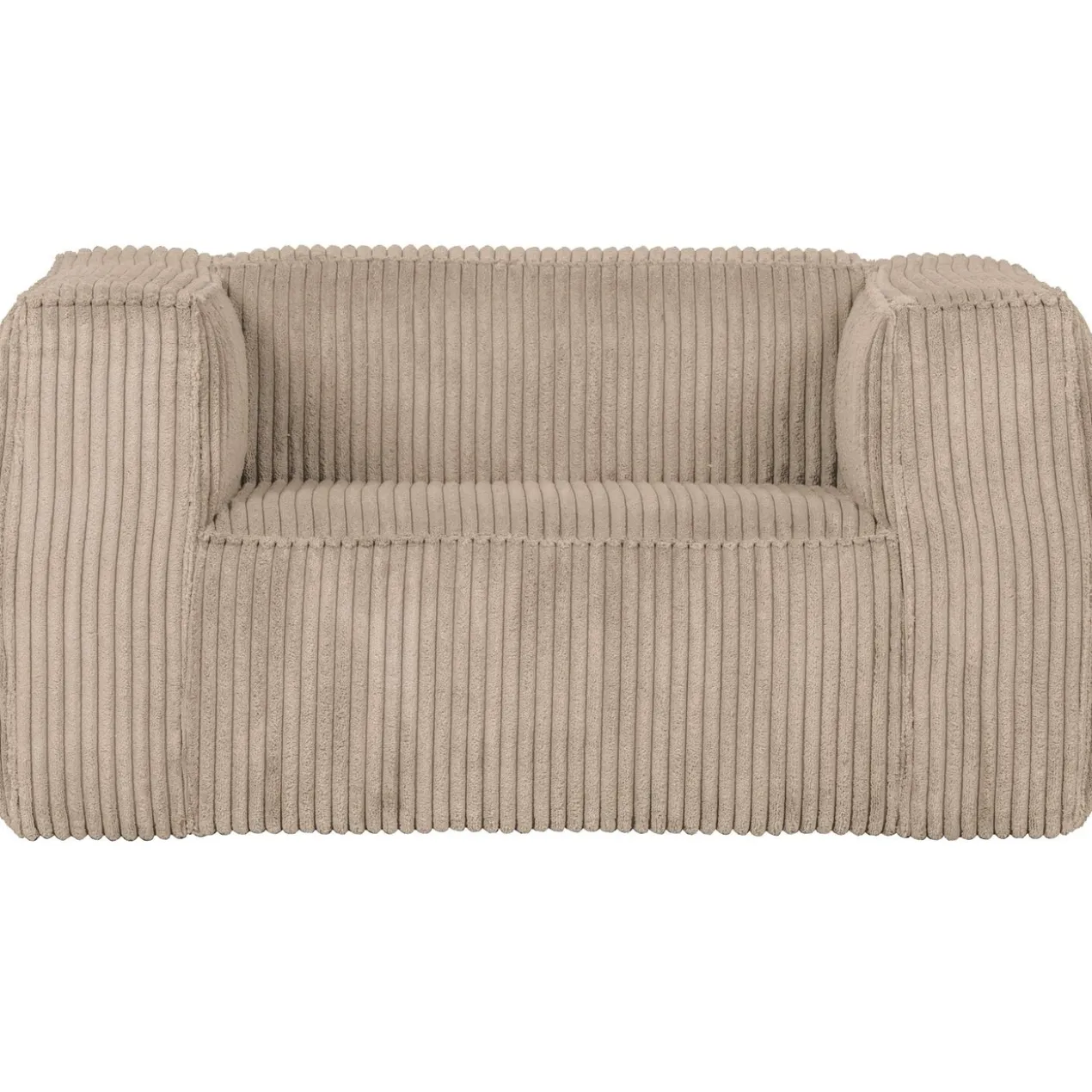 Bean fauteuil ribstof travertin