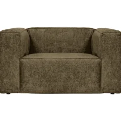 Bean fauteuil structure velvet moss