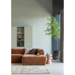 Bean hoekbank rechts chenille velvet terra