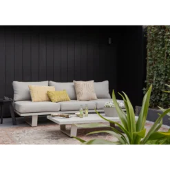 Bear tuin 3-zits bank aluminium zand