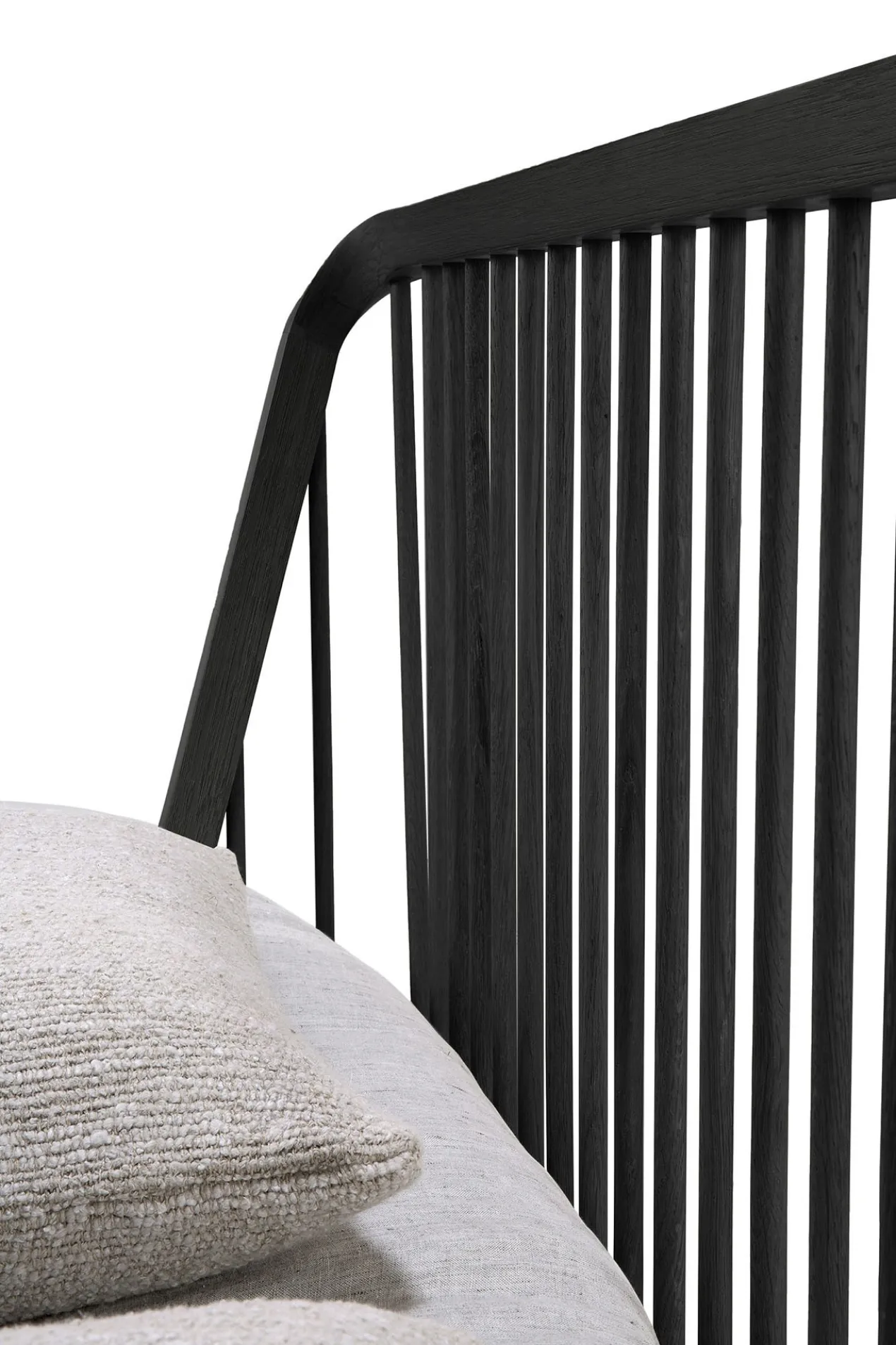 Bed Spindle 180x200 cm zwart