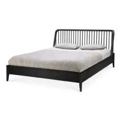 Bed Spindle 180x200 cm zwart