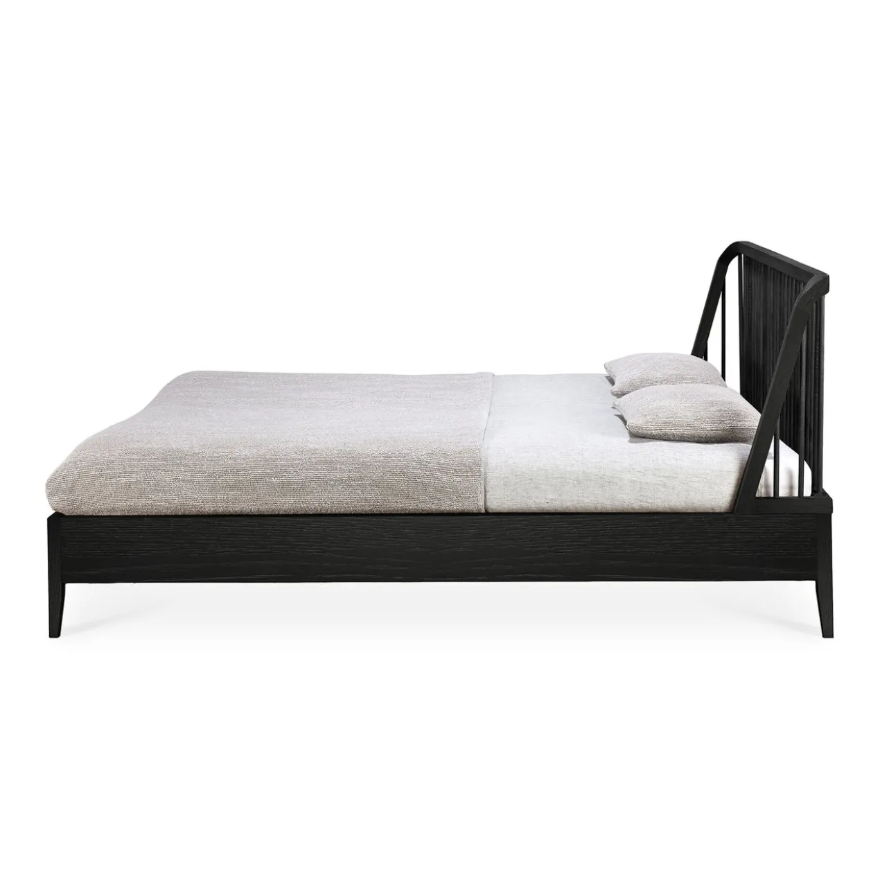 Bed Spindle 160x200 cm zwart