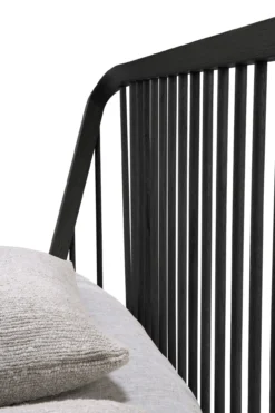 Bed Spindle 160x200 cm zwart