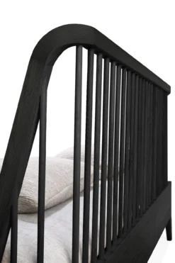 Bed Spindle 160x200 cm zwart