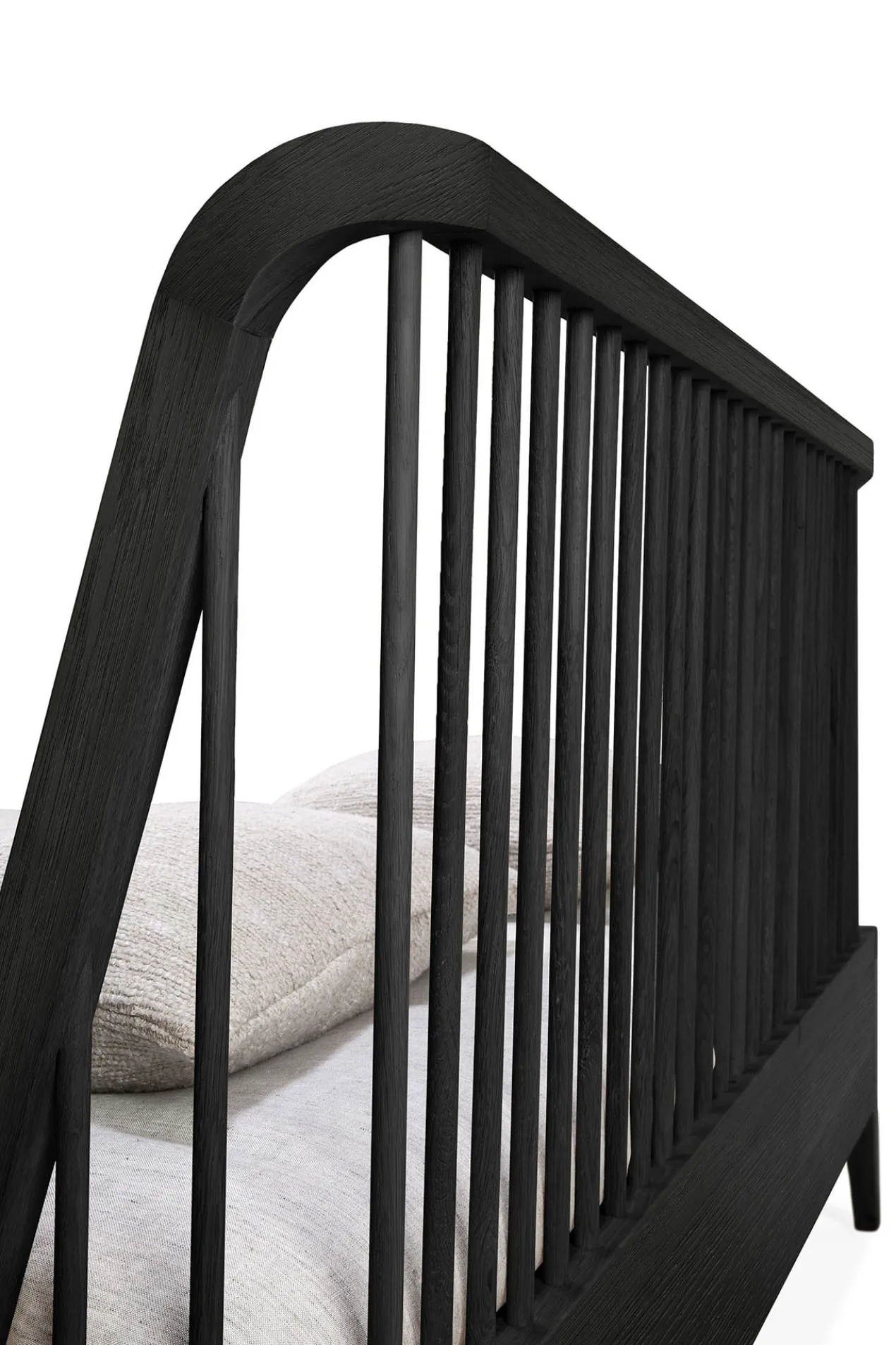 Bed Spindle 160x200 cm zwart