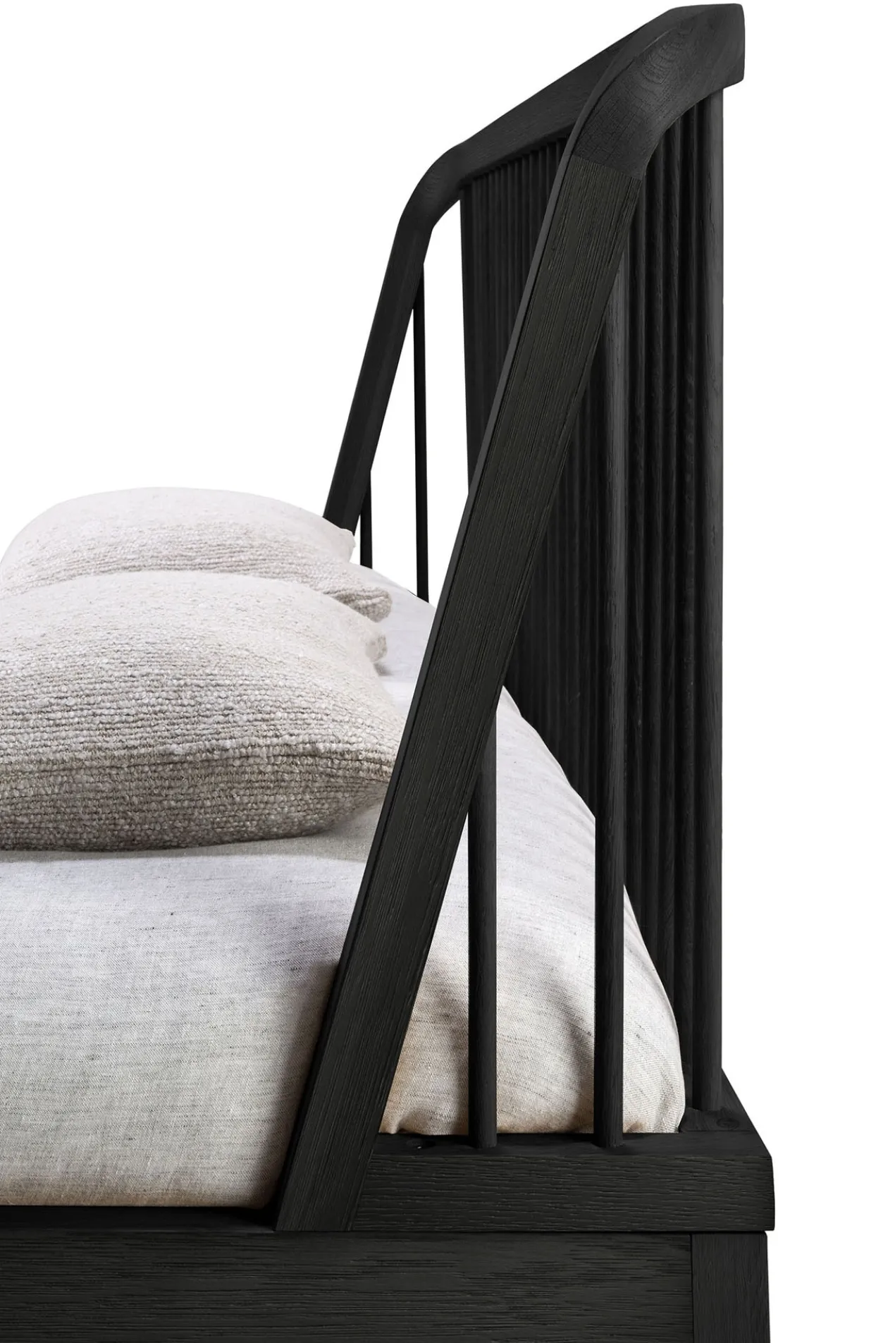 Bed Spindle 160x200 cm zwart